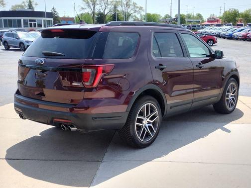 Burgundy 2019 Ford Explorer Sport