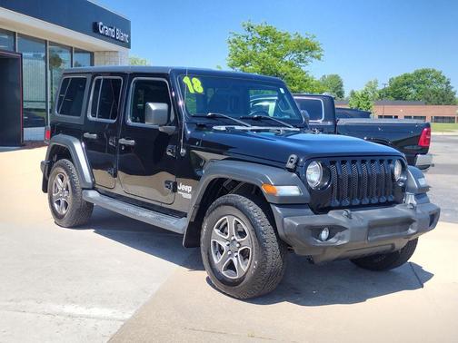 Black 2018 Jeep Wrangler Unlimited Sport