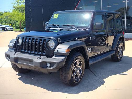 Black 2018 Jeep Wrangler Unlimited Sport