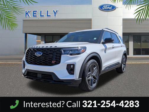Star White Metallic Tri-Coat 2026 Ford Explorer ST