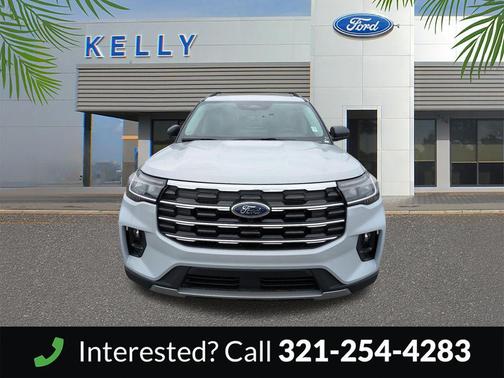 Space White Metallic 2026 Ford Explorer Active