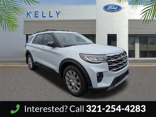 Space White Metallic 2026 Ford Explorer Active