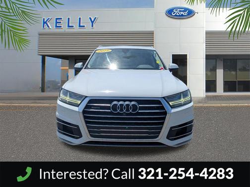 Carrara White 2019 Audi Q7 45 Premium Plus
