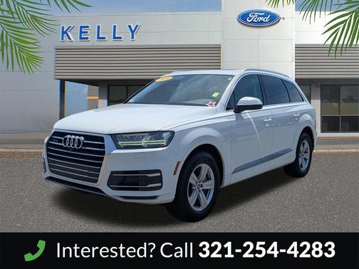 Carrara White 2019 Audi Q7 45 Premium Plus
