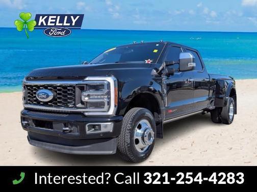 Agate Black Metallic 2023 Ford F-350 Platinum Truck