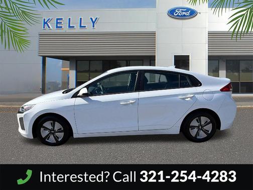 Ceramic White 2019 Hyundai IONIQ Hybrid Blue