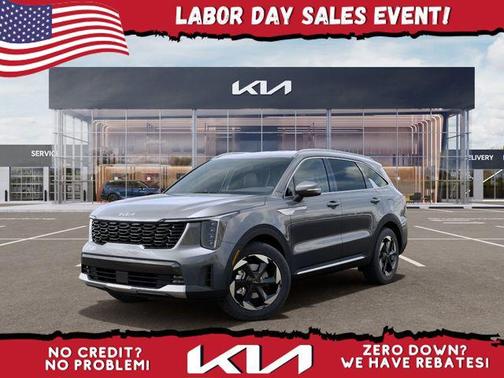 Steel Gray 2026 Kia Sorento Hybrid EX