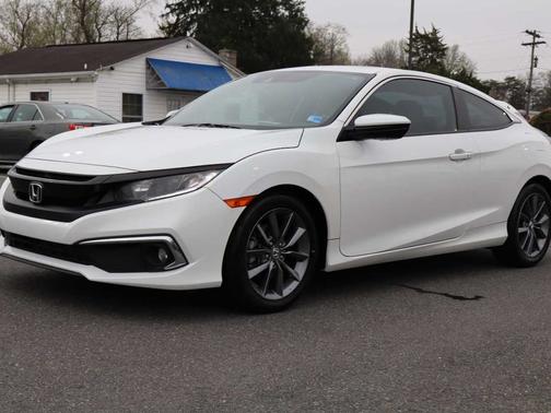 Platinum White Pearl 2019 Honda Civic EX CVT