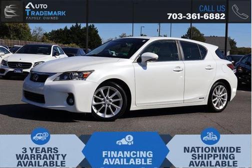 2013 Lexus CT 200h CT 200H 4 DOOR HATCHBACK 1.8L 4 CYL HYBRID