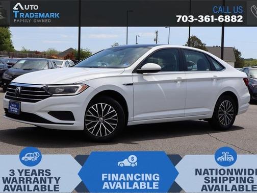 Pure White 2019 Volkswagen Jetta SEL Auto w/SULEV