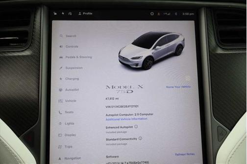 2018 Tesla Model X 75D 4 DOOR SUV ELECTRIC