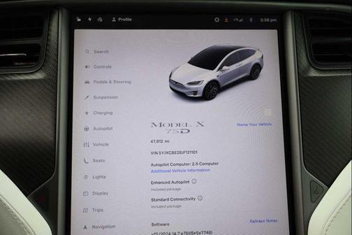 2018 Tesla Model X 75D 4 DOOR SUV ELECTRIC