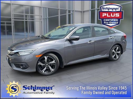 Modern Steel Metallic 2017 Honda Civic Touring