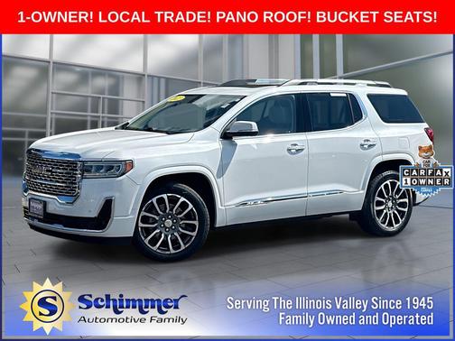White Frost Tricoat 2022 GMC Acadia Denali