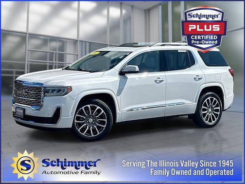 White Frost Tricoat 2022 GMC Acadia Denali
