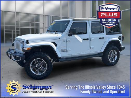 Bright White Clearcoat 2020 Jeep Wrangler Unlimited Sahara