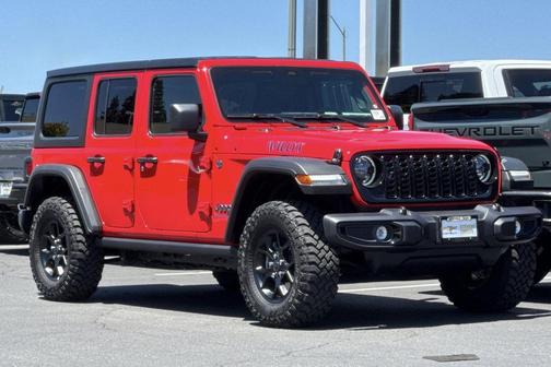 Firecracker Red Clearcoat 2025 Jeep Wrangler 4xe Willys