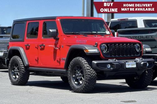 Firecracker Red Clearcoat 2025 Jeep Wrangler 4xe Willys