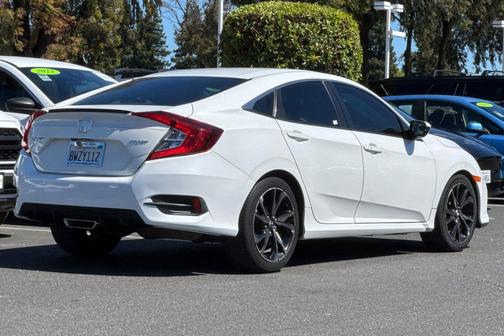 Platinum White Pearl 2021 Honda Civic Sport