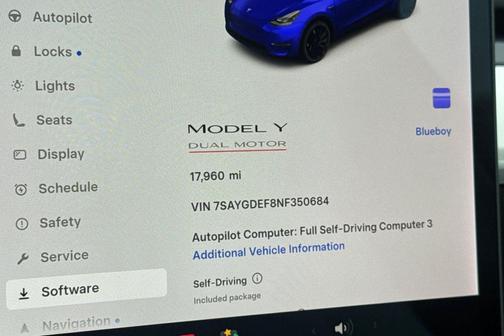 Deep Blue Metallic 2022 Tesla Model Y Performance Dual Motor All-Wheel Drive