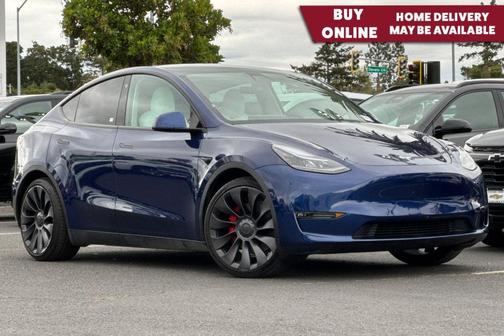 Deep Blue Metallic 2022 Tesla Model Y Performance Dual Motor All-Wheel Drive