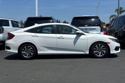 White Orchid Pearl 2018 Honda Civic EX
