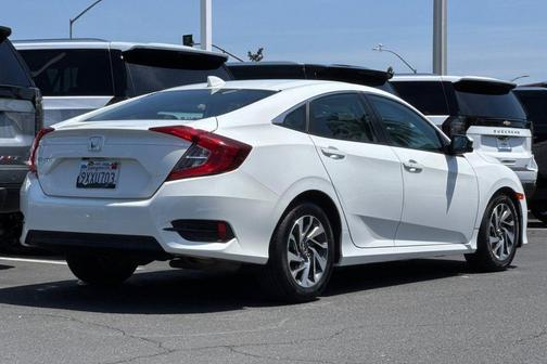 White Orchid Pearl 2018 Honda Civic EX