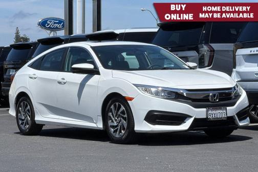 White Orchid Pearl 2018 Honda Civic EX
