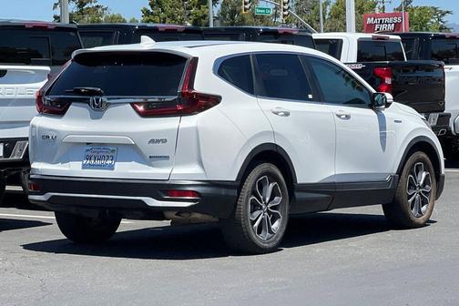 Platinum White Pearl 2021 Honda CR-V Hybrid EX