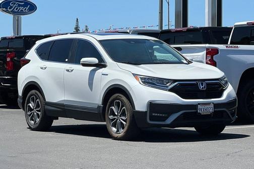 Platinum White Pearl 2021 Honda CR-V Hybrid EX