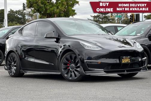 Solid Black 2021 Tesla Model Y Performance Dual Motor All-Wheel Drive