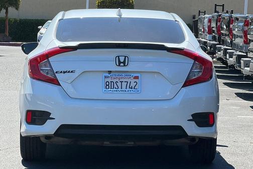 White Orchid Pearl 2018 Honda Civic EX-T