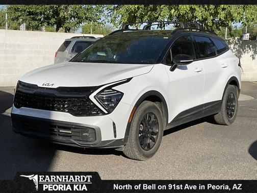 Glacier White Pearl/Ebony Black Roof 2024 Kia Sportage X-Pro