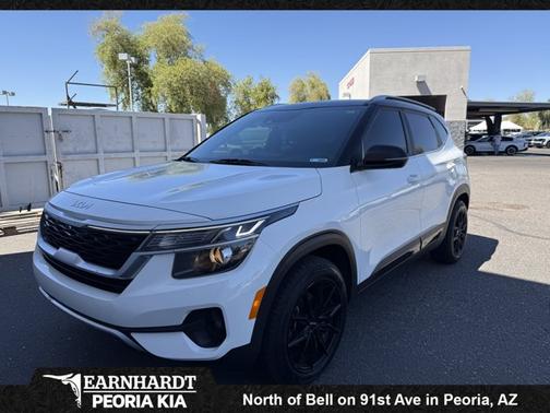 Clear White/Black Roof 2022 Kia Seltos S**1 OWNER CLN CF**