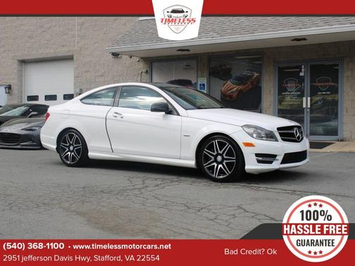 White 2015 Mercedes-Benz C-Class C 250 Coupe 2D