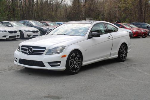 White 2015 Mercedes-Benz C-Class C 250 Coupe 2D