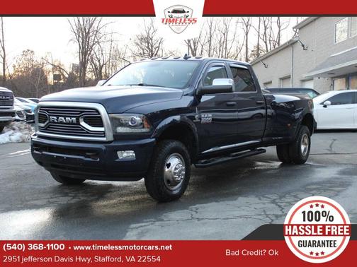 True Blue Pearlcoat 2018 RAM 3500 Limited Crew Cab 4x4 8' Box