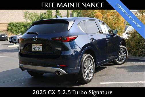 Deep Crystal Blue Mica 2025 Mazda CX-5 2.5 Turbo Signature