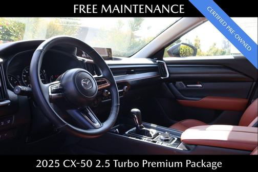 Soul Red Crystal Metallic 2025 Mazda CX-50 2.5 Turbo Premium Package