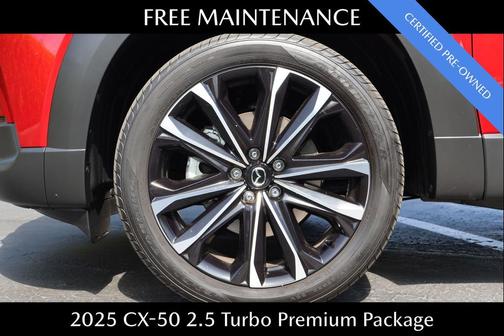 Soul Red Crystal Metallic 2025 Mazda CX-50 2.5 Turbo Premium Package