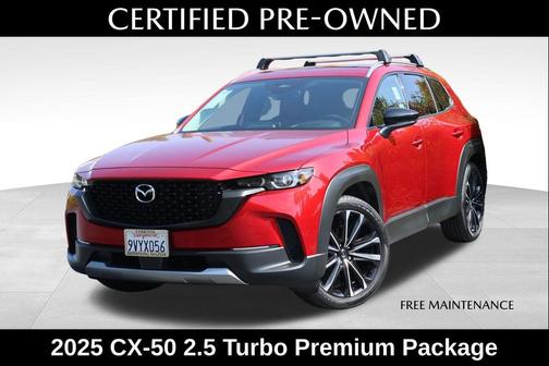 Soul Red Crystal Metallic 2025 Mazda CX-50 2.5 Turbo Premium Package