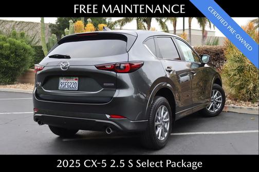 Machine Gray Metallic 2025 Mazda CX-5 2.5 S Select Package