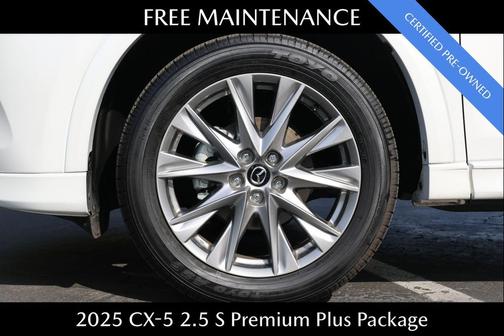 Rhodium White Metallic 2025 Mazda CX-5 2.5 S Premium Plus Package