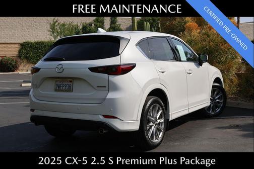 Rhodium White Metallic 2025 Mazda CX-5 2.5 S Premium Plus Package