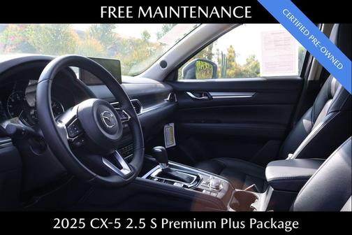 Rhodium White Metallic 2025 Mazda CX-5 2.5 S Premium Plus Package