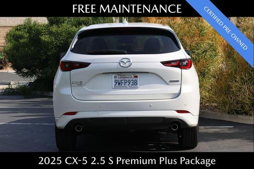 Rhodium White Metallic 2025 Mazda CX-5 2.5 S Premium Plus Package