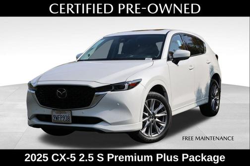 Rhodium White Metallic 2025 Mazda CX-5 2.5 S Premium Plus Package