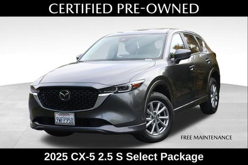 Machine Gray Metallic 2025 Mazda CX-5 2.5 S Select Package