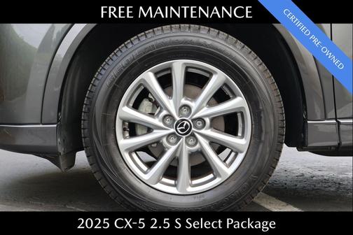 Machine Gray Metallic 2025 Mazda CX-5 2.5 S Select Package