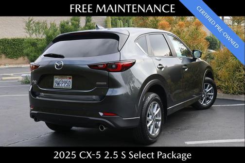 Machine Gray Metallic 2025 Mazda CX-5 2.5 S Select Package
